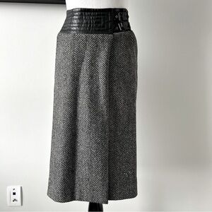 Vintage Wayne Clark Virgin Wool Wrap Skirt
